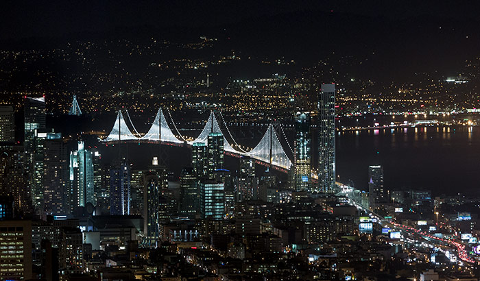 The Bay Lights San Francisco-Oakland Bay Bridge