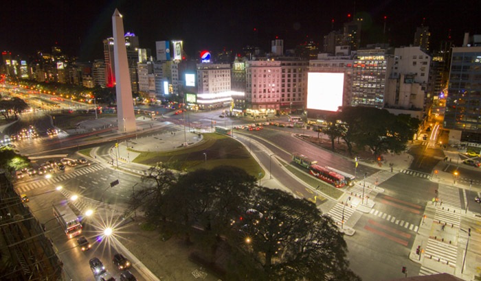 부에노스 아이레스의 Palacio Municipal De La Ciudad 야경 사진
