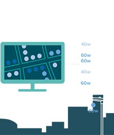 CityTouch 업무 흐름 앱 예시 - 도시의 조명 분석, 계획, 유지